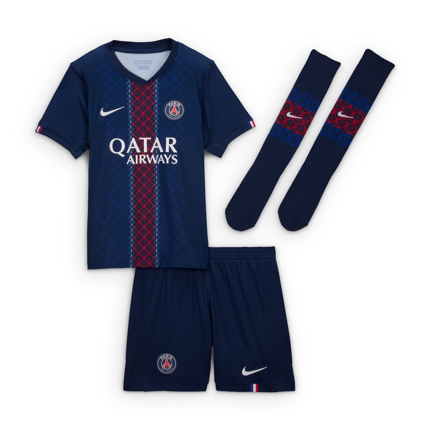Nike Little Kids PSG Jersey Short Socks Set 2025/26
