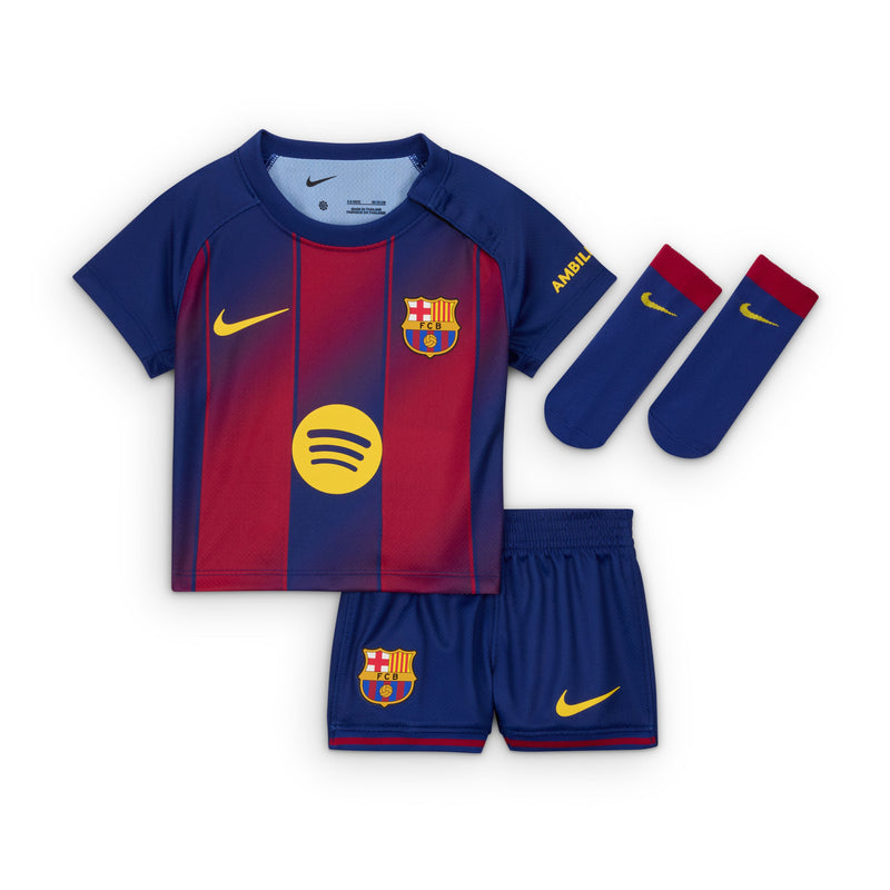 Load image into Gallery viewer, FC Barcelona 2025/26 Home Baby/Toddler 3-Piece Kit
