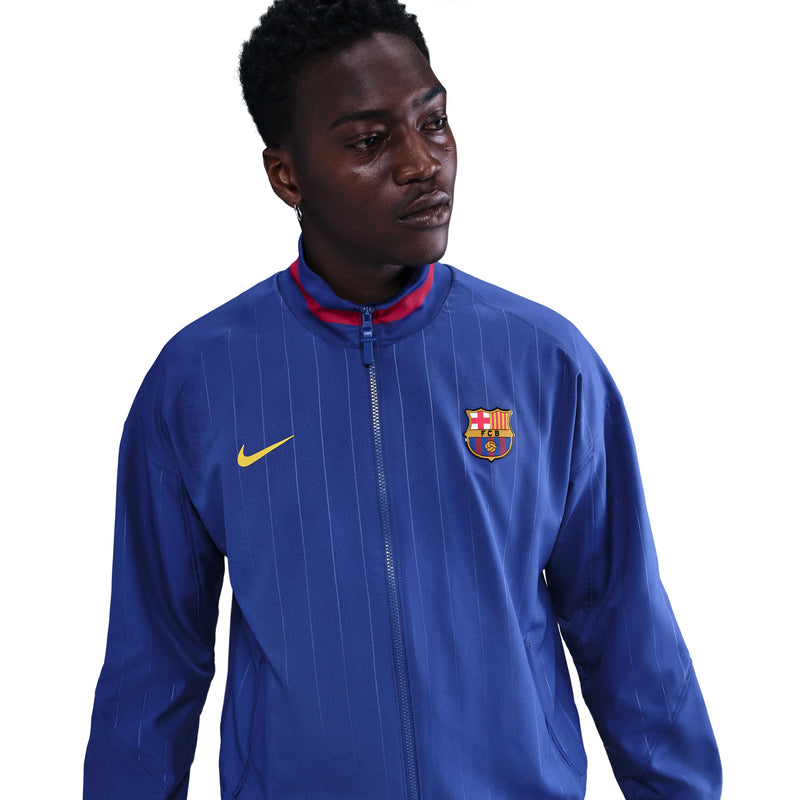 Load image into Gallery viewer, FC Barcelona Strike Jacket Home Blue
