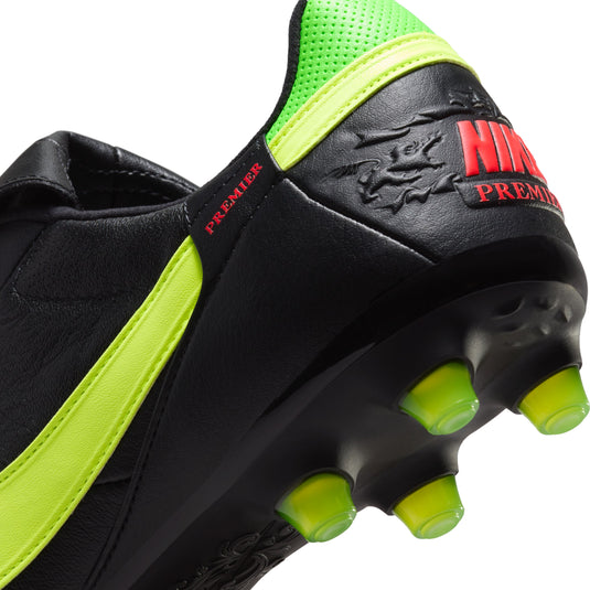 Nike Premier 3 FG Soccer Cleats Black Volt