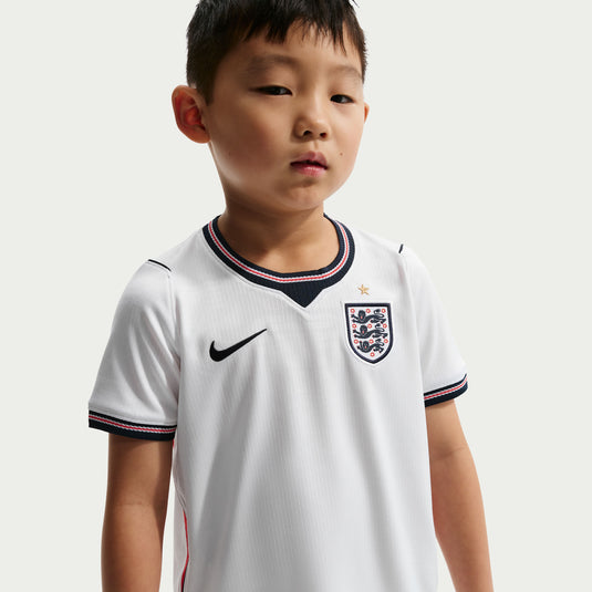 England 2026 Stadium Home Little Kids' Nike Soccer Replica 3-Piece Kit
