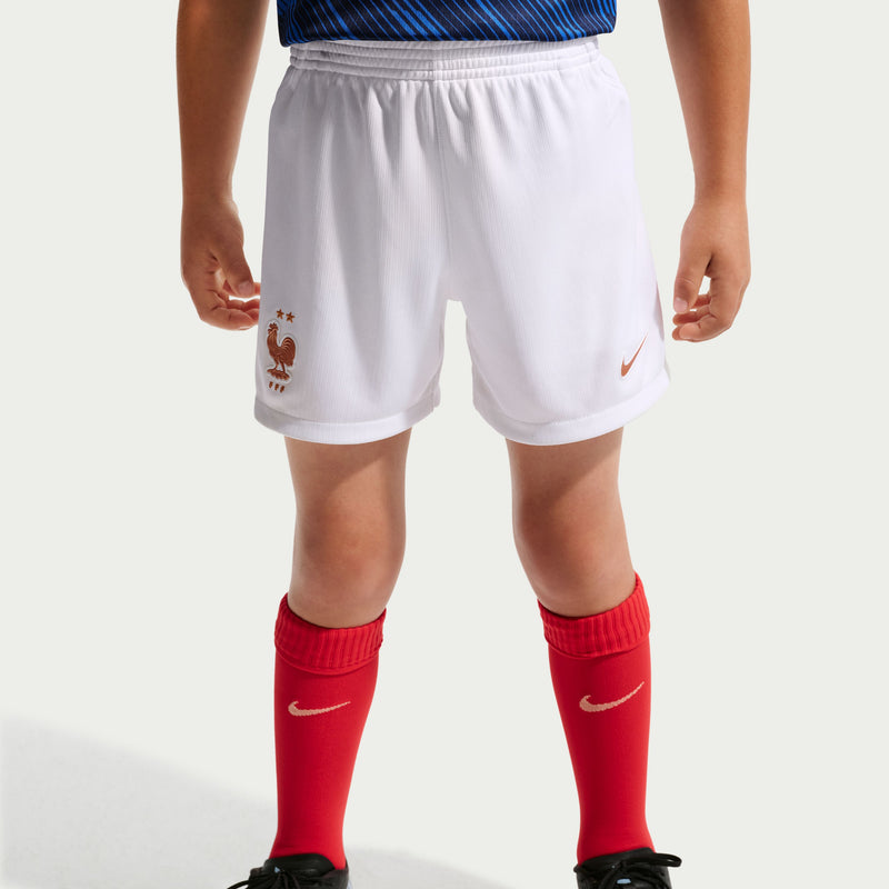 Load image into Gallery viewer, France 2026 Stadium Home Little Kids' Nike Soccer Replica 3-Piece Kit
