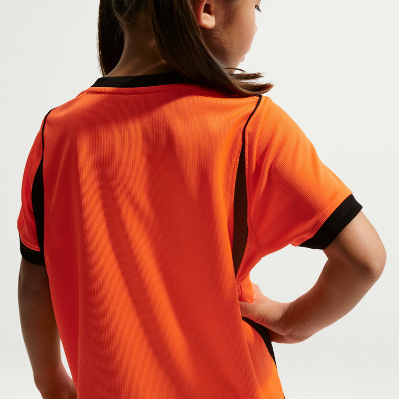Load image into Gallery viewer, Netherlands 2026 Stadium Home Little Kids' Nike Soccer 3-Piece Kit
