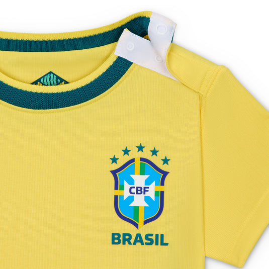Brazil 2026 Stadium Home Baby/Toddler Nike Soccer Replica 3-Piece Kit