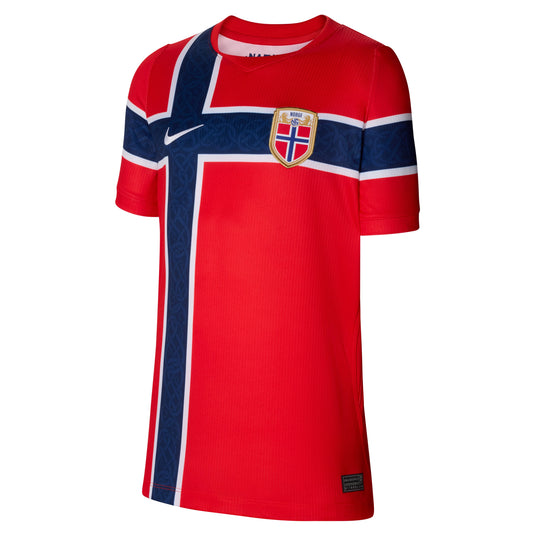 Norway 2026 Stadium Home Big Kids' Nike Dri-FIT Soccer Replica Jersey