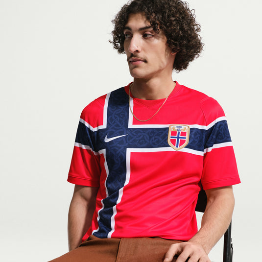 Norway 2026 Stadium Home Men's Nike Dri-FIT Soccer Replica Jersey