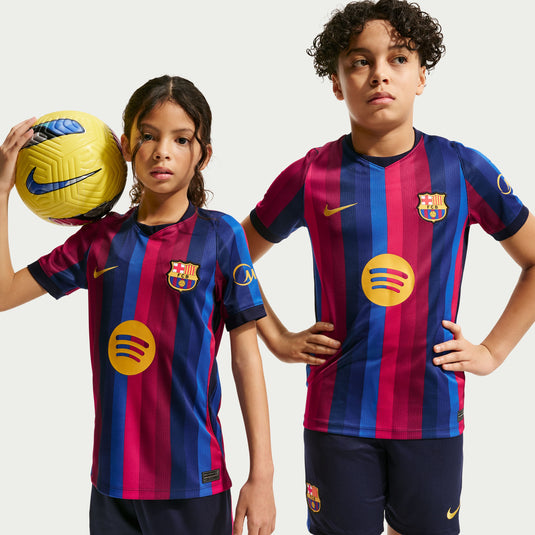 FC Barcelona 2026/27 Stadium Home Big Kids' Nike Dri-FIT Soccer Replica Jersey