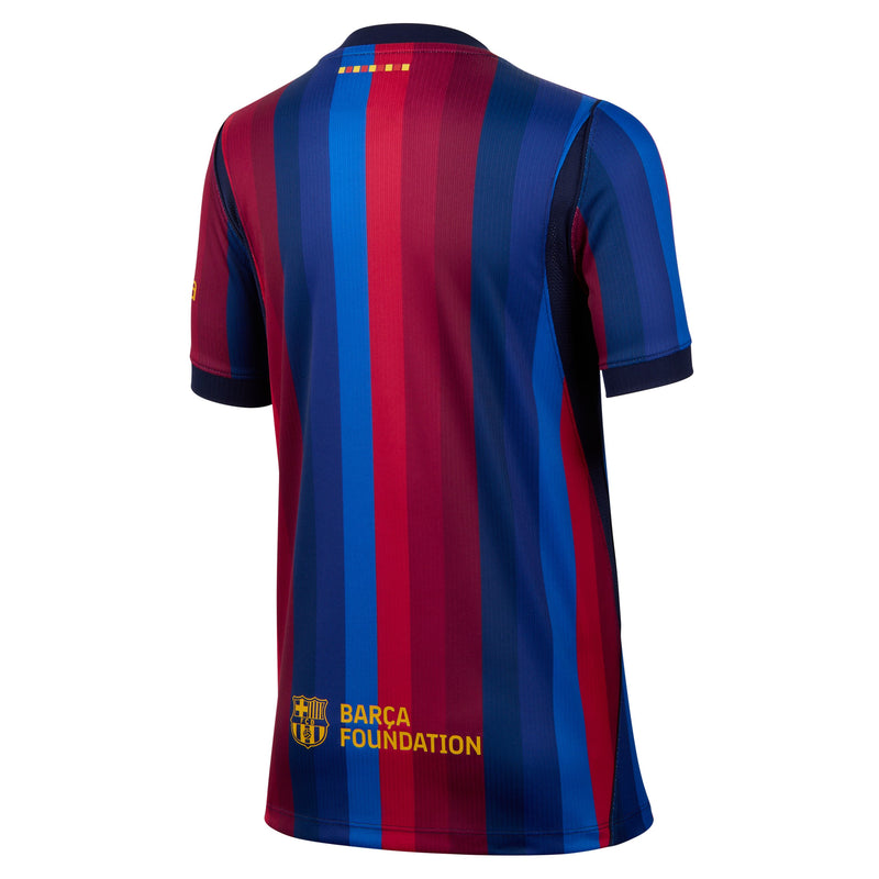 Load image into Gallery viewer, FC Barcelona 2026/27 Stadium Home Big Kids' Nike Dri-FIT Soccer Replica Jersey
