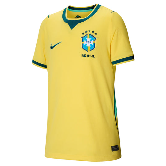 Brazil 2026 Stadium Home Big Kids' Nike Dri-FIT Soccer Replica Jersey