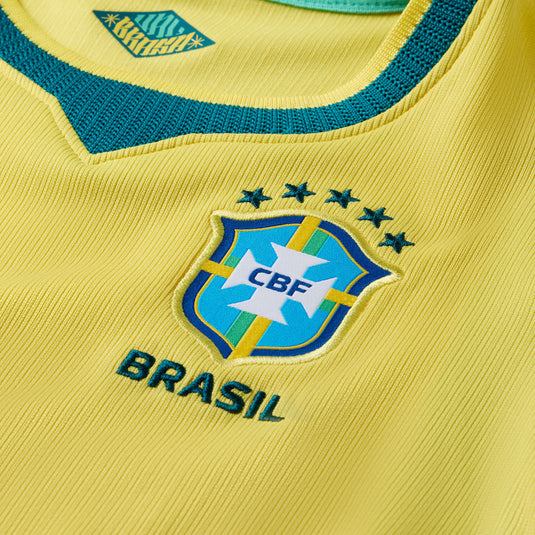 Brazil 2026 Stadium Home Little Kids' Nike Soccer Replica 3-Piece Kit