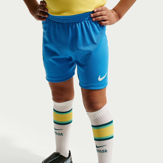 Brazil 2026 Stadium Home Little Kids' Nike Soccer Replica 3-Piece Kit