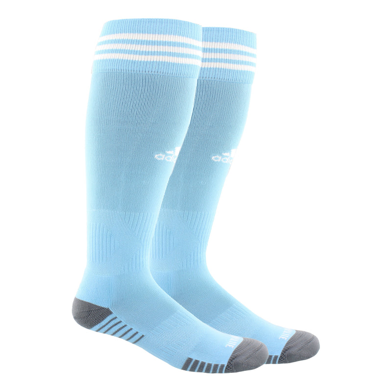 Load image into Gallery viewer, adidas Copa Zone Soccer Socks Sky Blue White
