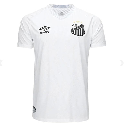 Men's 2025/26 Santos Home Jersey White Pele