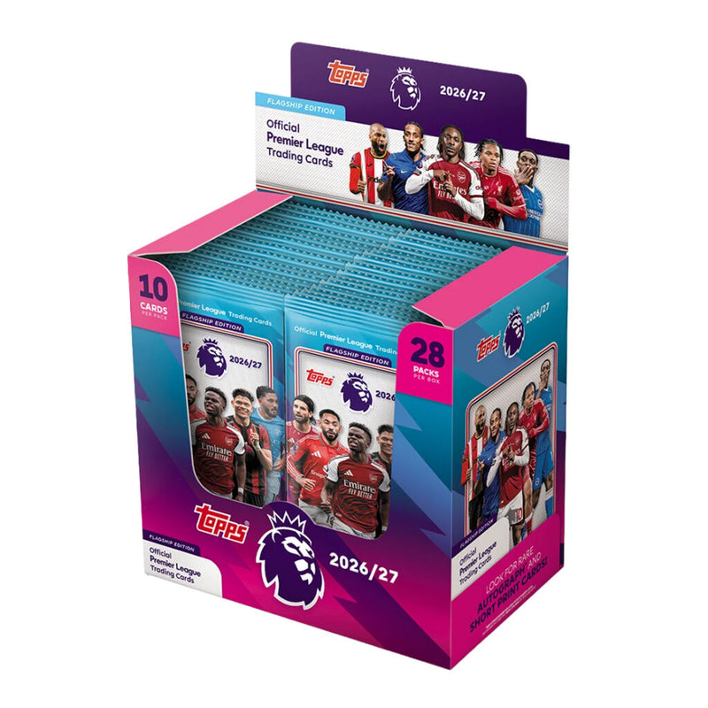 Load image into Gallery viewer, 2026-27 Topps Premier League Flagship Cards 28 Pack Box
