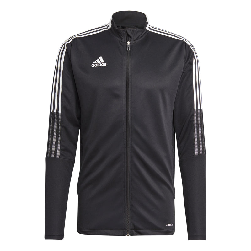 アディダス メンズ サッカー ティロ 21 TIRO21 トラックジャケット … adidas Men's Tiro 21 Full Zip Track Jacket Black White Stripes