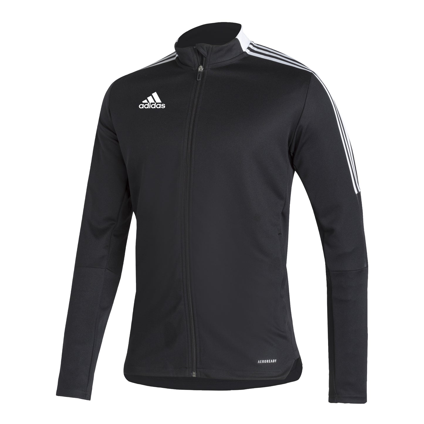 adidas Men\'s Tiro 21 Full Zip Track Jacket Black White Stripes – Strictly  Soccer Shoppe