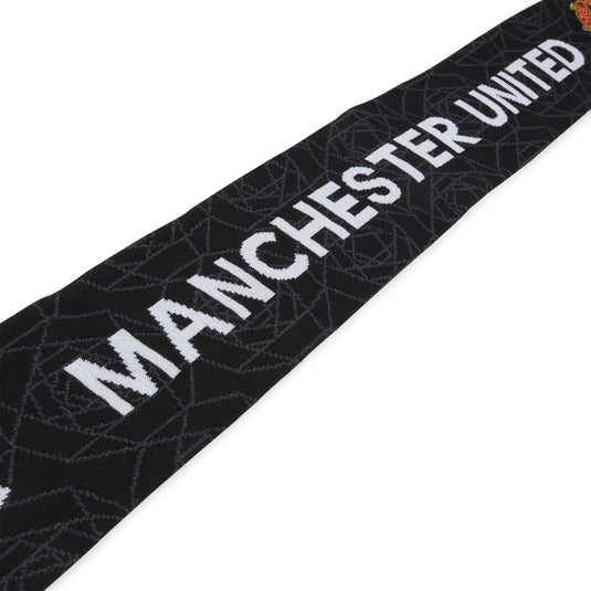 adidas MUFC Manchester United Scarf Home Black White Red