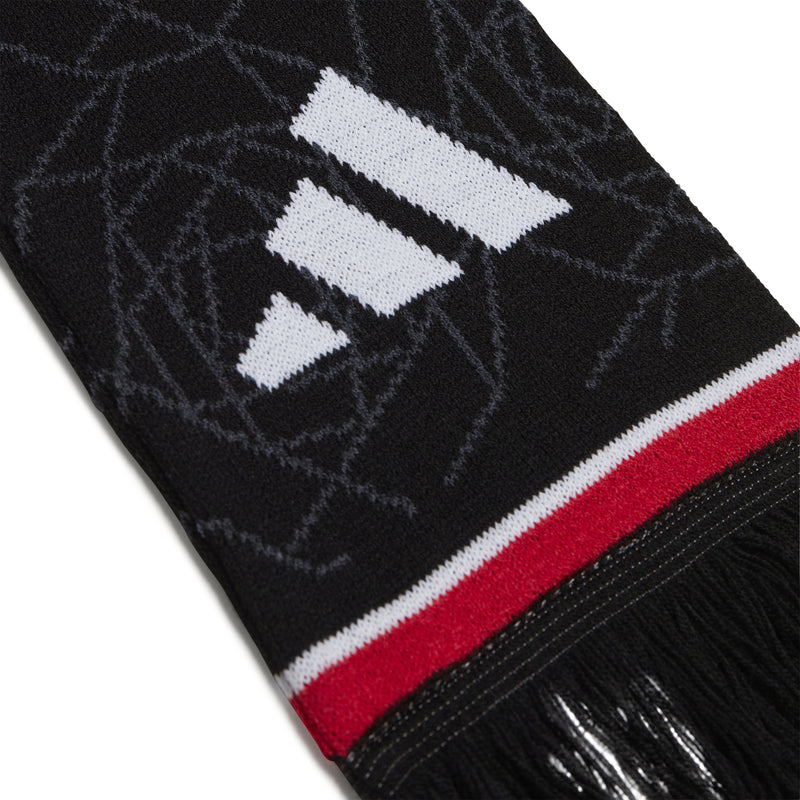 Load image into Gallery viewer, adidas MUFC Manchester United Scarf Home Black White Red
