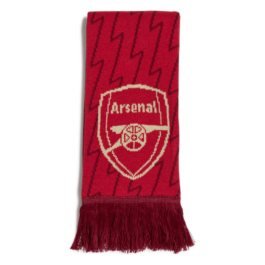 adidas AFC Arsenal F.C. Soccer Scarf Red Gold