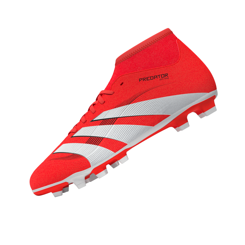 Load image into Gallery viewer, adidas Predator Club Sock FG/MG Soccer Cleats Red Black
