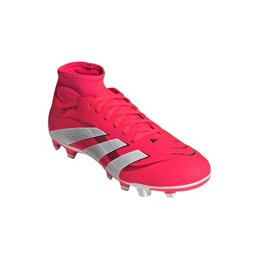 adidas Predator Club Sock FG/MG Soccer Cleats Red Black