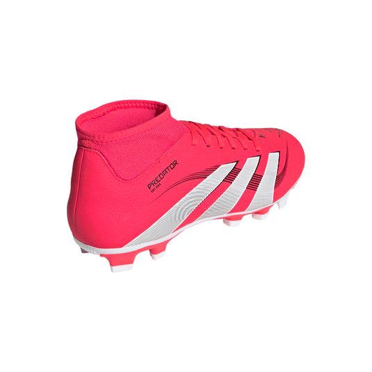 adidas Predator Club Sock FG/MG Soccer Cleats Red Black