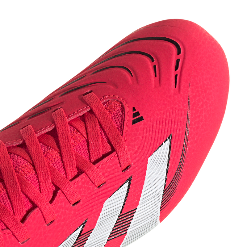 Load image into Gallery viewer, adidas Predator Club Sock FG/MG Soccer Cleats Red Black
