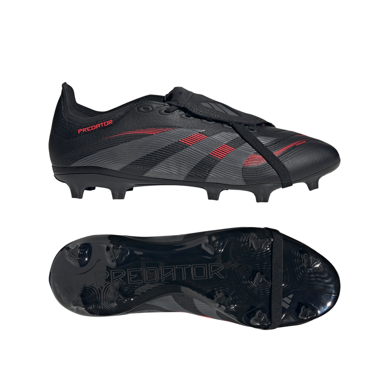 Load image into Gallery viewer, adidas Predator League FT Soccer Cleats FG/MG Black Red

