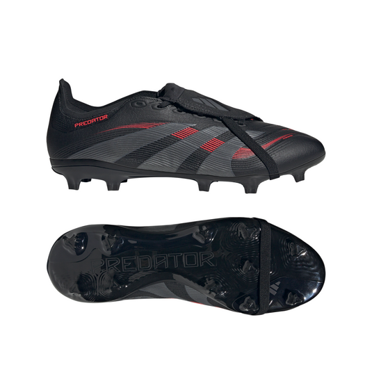 adidas Predator League FT Soccer Cleats FG/MG Black Red