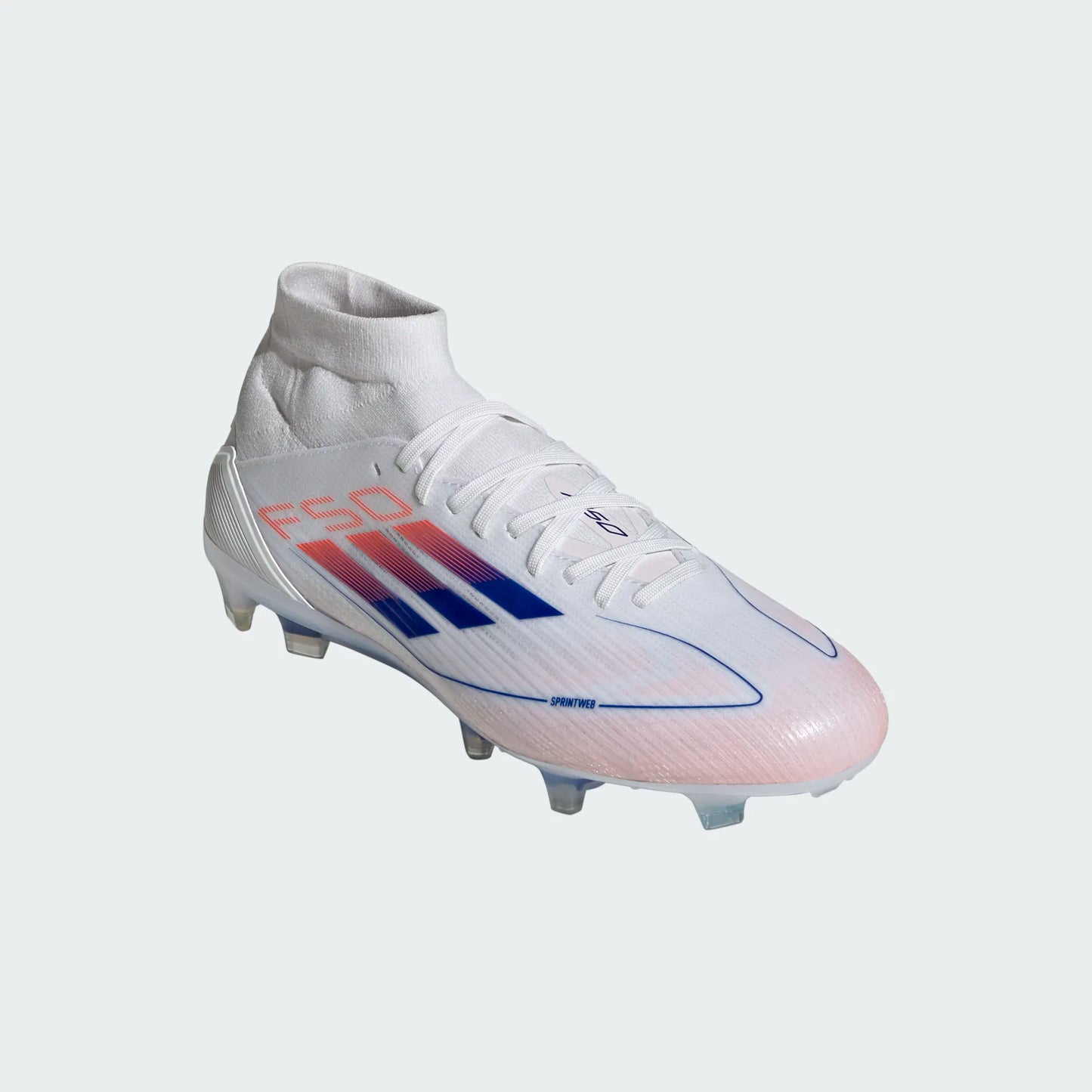 adidas F50 Pro Mid FG W White Blue Red