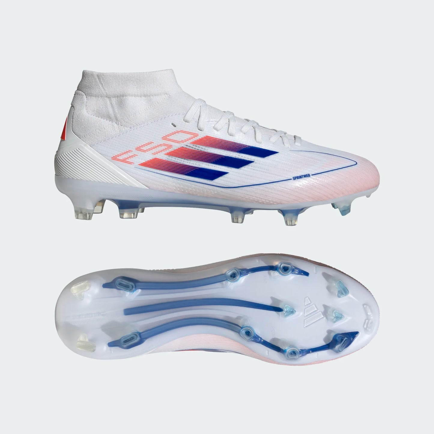 adidas F50 Pro Mid FG W White Blue Red