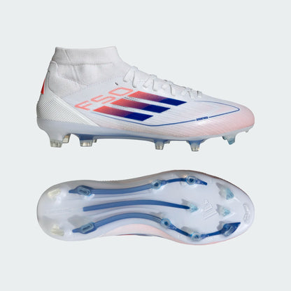 adidas F50 Pro Mid FG W White Blue Red