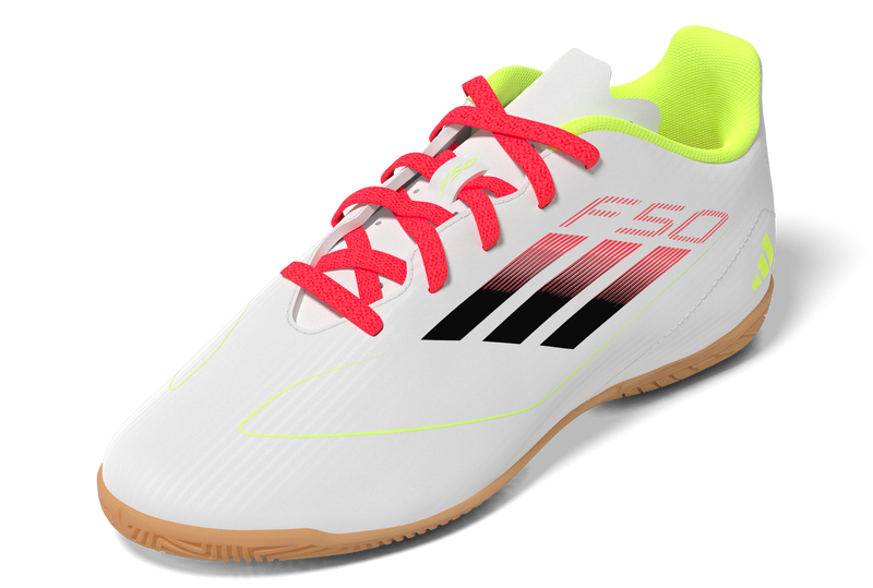 Load image into Gallery viewer, adidas Youth F50 Club Indoor Soccer Futsal Shoes White
