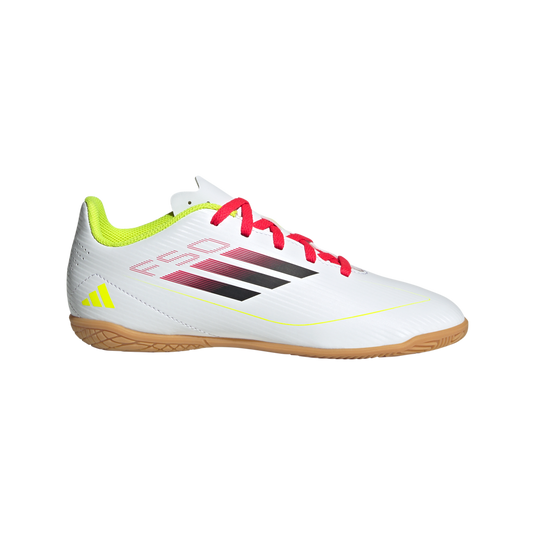 adidas Youth F50 Club Indoor Soccer Futsal Shoes White