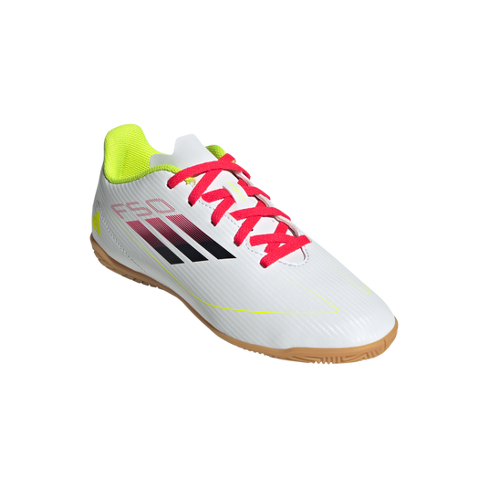 adidas Youth F50 Club Indoor Soccer Futsal Shoes White