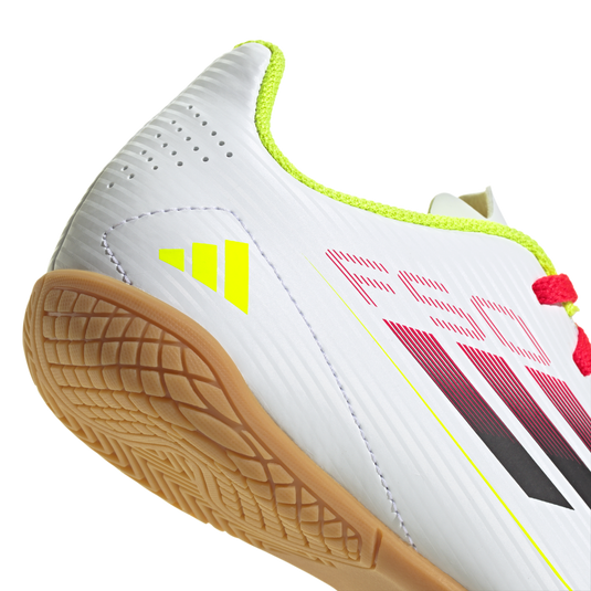 adidas Youth F50 Club Indoor Soccer Futsal Shoes White