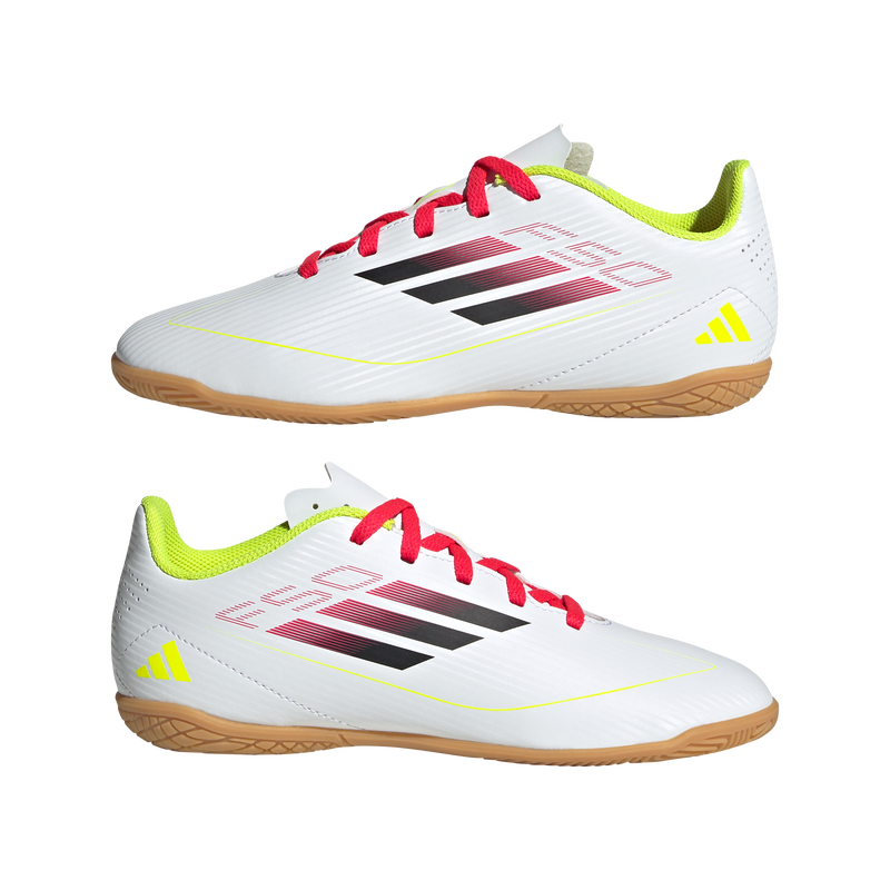 Load image into Gallery viewer, adidas Youth F50 Club Indoor Soccer Futsal Shoes White
