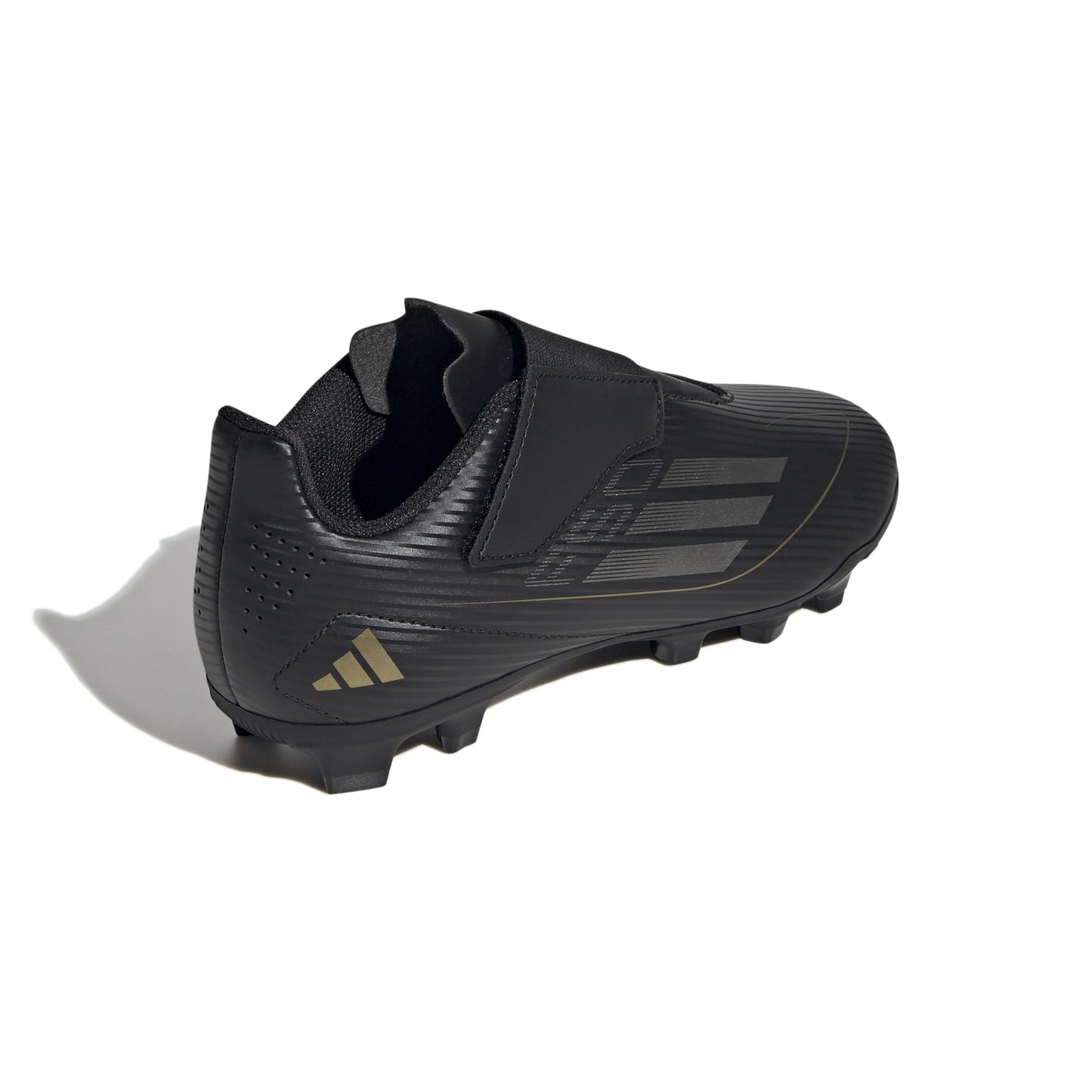 adidas F50 Junior Club Velcro Youth Soccer Cleats Black Gold