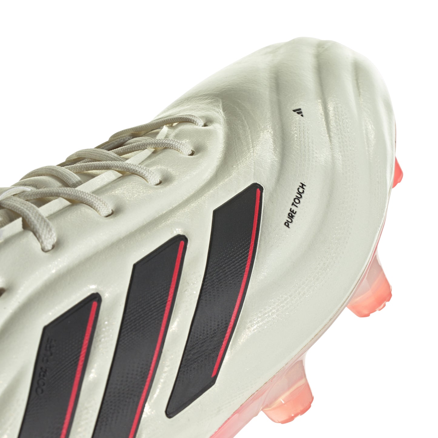 adidas Copa Pure 2 Elite FG Soccer Cleats Ivory Black Solar Red