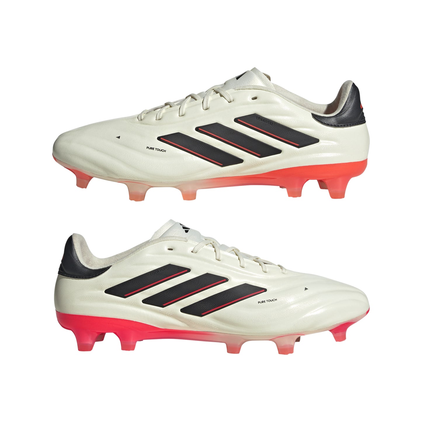 adidas Copa Pure 2 Elite FG Soccer Cleats Ivory Black Solar Red