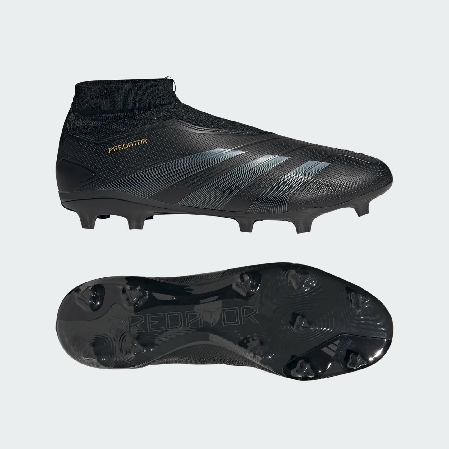 adidas Predator League LL Laceless Soccer Cleats FG Black Gold