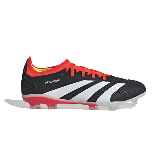 adidas Predator 24 Pro FG Soccer Cleats Black White Solar Red