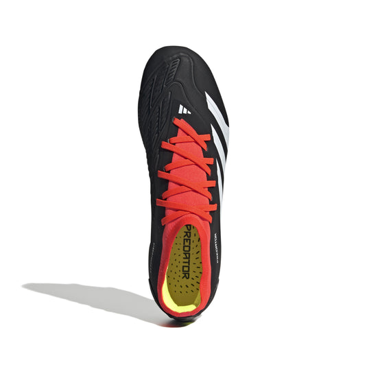 adidas Predator 24 Pro FG Soccer Cleats Black White Solar Red