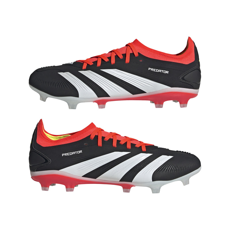 Load image into Gallery viewer, adidas Predator 24 Pro FG Soccer Cleats Black White Solar Red
