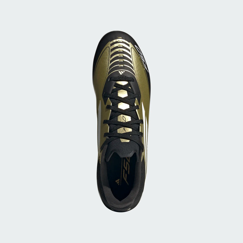 Load image into Gallery viewer, adidas F50 League FG/MG Messi Gold Black White
