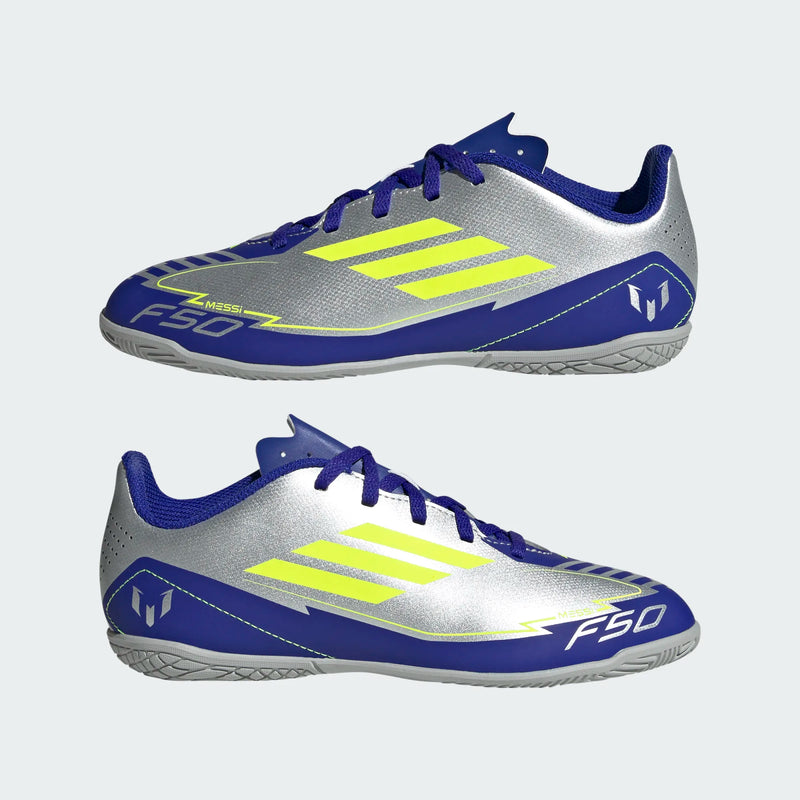 Load image into Gallery viewer, adidas F50 Club Youth Messi Indoor Soccer Futsal Shoe
