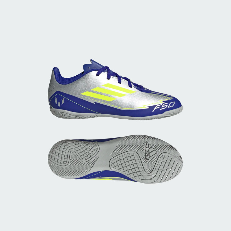 Load image into Gallery viewer, adidas F50 Club Youth Messi Indoor Soccer Futsal Shoe
