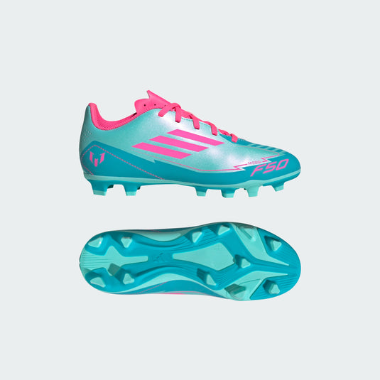 adidas Youth F50 Club FG/MG J Messi Blue Pink