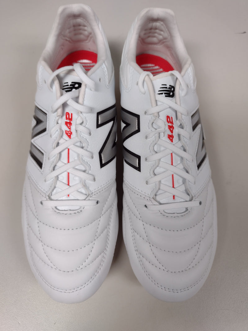 Load image into Gallery viewer, New Balance 442 V2 Pro FG White Silver Red
