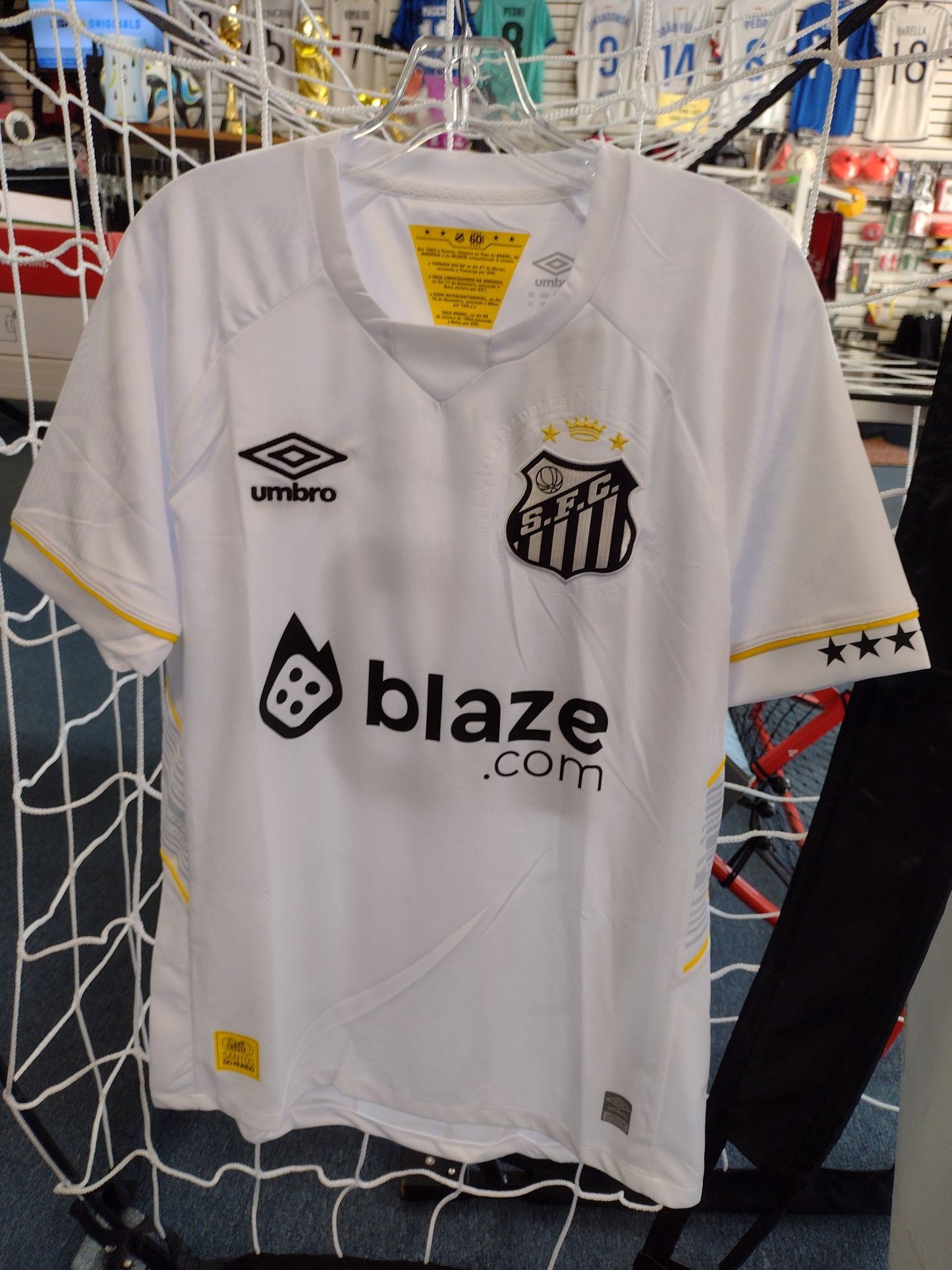 Umbro Men's Santos FC 2023 Home White Jersey
